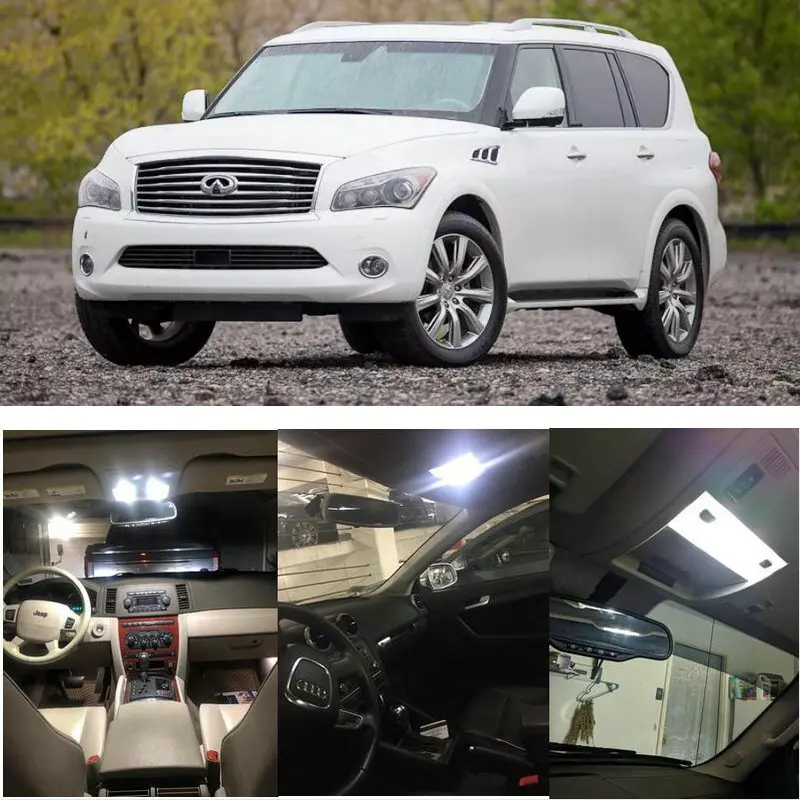 Внутренние светодиодные лампы для 2012 Infiniti EX35 FX35 FX50 G37 G25 M35h M37 M56 QX56 автомобильные внутренние лампы
Внутренние светодиодные лампы для 2012 Infiniti EX35 FX35 FX50 G37 G25 M35h M37 M56 QX56 автомобильные внутренние лампы