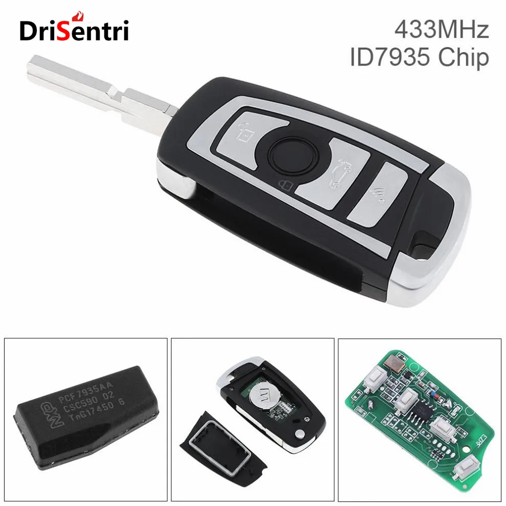 433Mhz 4 Buttons EWS Modified Flip Remote Key PCF7935AA ID44 Chip for For-BMW 325 330 318 525 530 540 E38 E39 E46 M5 E65 X3 X5 Z
433Mhz 4 Buttons EWS Modified Flip Remote Key PCF7935AA ID44 Chip for For-BMW 325 330 318 525 530 540 E38 E39 E46 M5 E65 X3 X5 Z