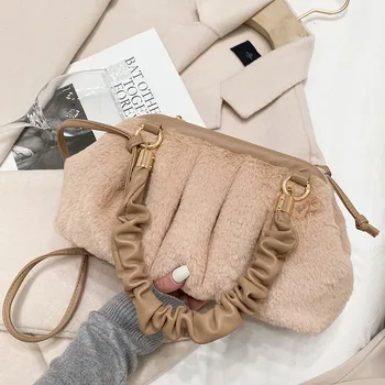 TOYOOSKY Faux Fur Crossbody Bags for Women 2021 Winter Fashion Branded Shoulder Handbags and Purses Trendy Pleated Dumplings Bag
TOYOOSKY Faux Fur Crossbody Bags for Women 2021 Winter Fashion Branded Shoulder Handbags and Purses Trendy Pleated Dumplings Bag