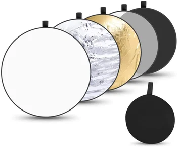 110cm Light Reflector 5 in 1 Multi Disc Photography Studio Photo Round Collapsible Light Reflector Portable Photo Disc
110cm Light Reflector 5 in 1 Multi Disc Photography Studio Photo Round Collapsible Light Reflector Portable Photo Disc