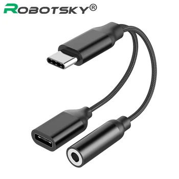 2 In 1 3.5mm Charge Audio Type-C Adapter Splitter Headphone AUX Audio Cable for USB-C Phone Without 3.5MM Headphone Jack
2 In 1 3.5mm Charge Audio Type-C Adapter Splitter Headphone AUX Audio Cable for USB-C Phone Without 3.5MM Headphone Jack