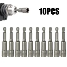 10Pcs 8mm Magnetic Hex Socket Screw Driver Tek Bit Drill Nut Setter Roofing Cladding Screwdrivers Drill Hexagon Tools Parts
10Pcs 8mm Magnetic Hex Socket Screw Driver Tek Bit Drill Nut Setter Roofing Cladding Screwdrivers Drill Hexagon Tools Parts