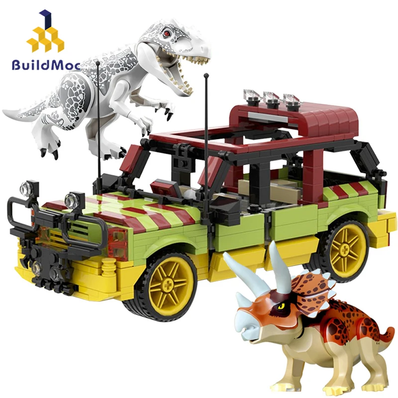 Buildmoc Jurassic-Dinosaur-Park Figures Technic Explorer Car Truck Touring Off Road Car Building Blocks Educational Toys for Kid
Buildmoc Jurassic-Dinosaur-Park Figures Technic Explorer Car Truck Touring Off Road Car Building Blocks Educational Toys for Kid