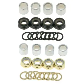 High-quality Professional Skateboard Bearing Spacers Gasket Washers Nuts Speed Set Longboard Repair Rebuild Tools New
High-quality Professional Skateboard Bearing Spacers Gasket Washers Nuts Speed Set Longboard Repair Rebuild Tools New