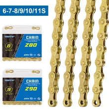 Gold Bike Chain 6 7 8 9 10 11 Speed Mountain Bike Chain 116 Links MTB Road Folding Bike Chain with 1Pair Missing Links
Gold Bike Chain 6 7 8 9 10 11 Speed Mountain Bike Chain 116 Links MTB Road Folding Bike Chain with 1Pair Missing Links