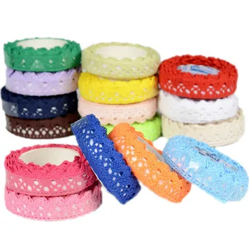 Cotton DIY Tape Knitting Double Color Lace Tape Lace Fabric Band Fabric Lace Tape Student Supplies Party Dress Up
Cotton DIY Tape Knitting Double Color Lace Tape Lace Fabric Band Fabric Lace Tape Student Supplies Party Dress Up