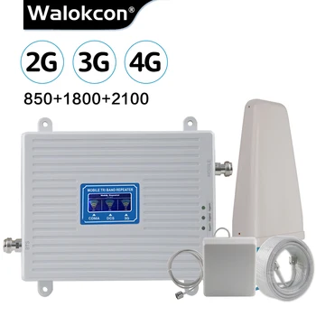 

Israel 2g 3g 4g Signal Booster 850 1800 2100 MHz Tri-Band Cellular Signal Repeater CDMA DCS/LTE WCDMA B5 B1 B3 4G LTE Amplifier