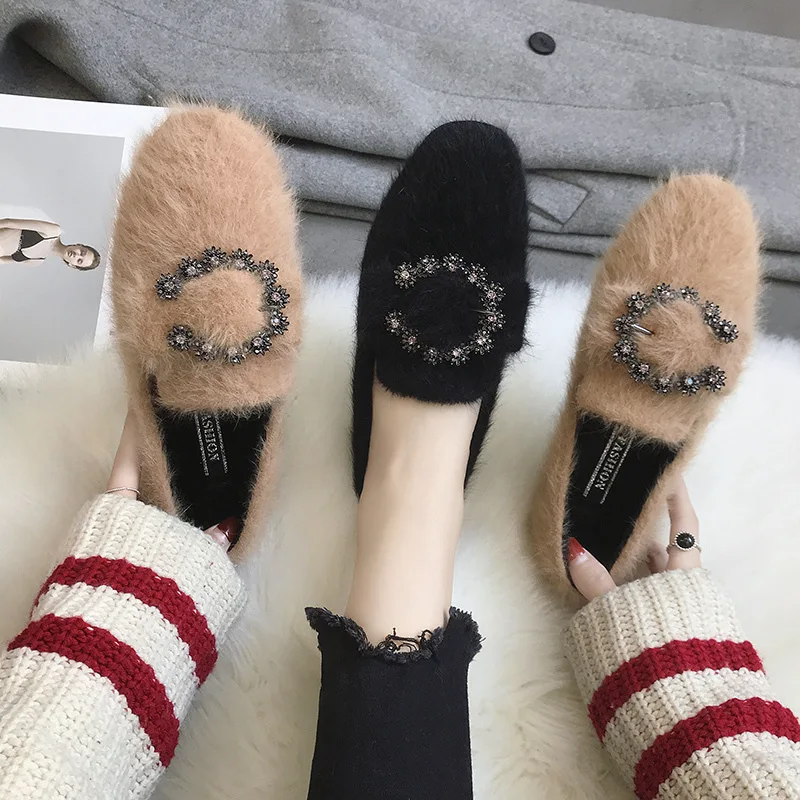 Fluffy Shoes Women's 2019 Autumn And Winter New Style Korean-style Fashion Mink Fur Online Celebrity Flat Versatile Casual Peas
Fluffy Shoes Women's 2019 Autumn And Winter New Style Korean-style Fashion Mink Fur Online Celebrity Flat Versatile Casual Peas