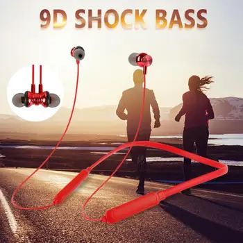 Bluetooth Wireless Sports earphone Stereo Subwoofer Hanging Neck Hanging Metal Magnetic Bluetooth Headphone For IPhone Xiaomi 
Bluetooth Wireless Sports earphone Stereo Subwoofer Hanging Neck Hanging Metal Magnetic Bluetooth Headphone For IPhone Xiaomi