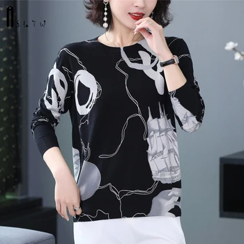 ASLTW Sweater Women New Autumn Geometric Print Long Sleeve Pull Femme Plus Size Women Sweater Jumper Causal Pullover
ASLTW Sweater Women New Autumn Geometric Print Long Sleeve Pull Femme Plus Size Women Sweater Jumper Causal Pullover