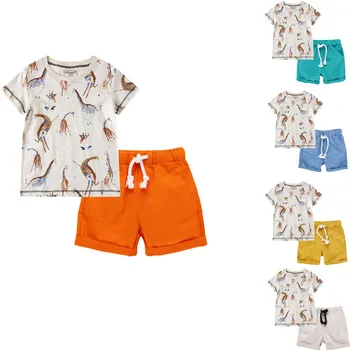 Fashion Summer Kids Baby Girls Boys Outfit Suit Cotton Clothes Set Toddler Solid Casual Cartoon Tops Short Pants 2Pcs Boys Set 
Fashion Summer Kids Baby Girls Boys Outfit Suit Cotton Clothes Set Toddler Solid Casual Cartoon Tops Short Pants 2Pcs Boys Set