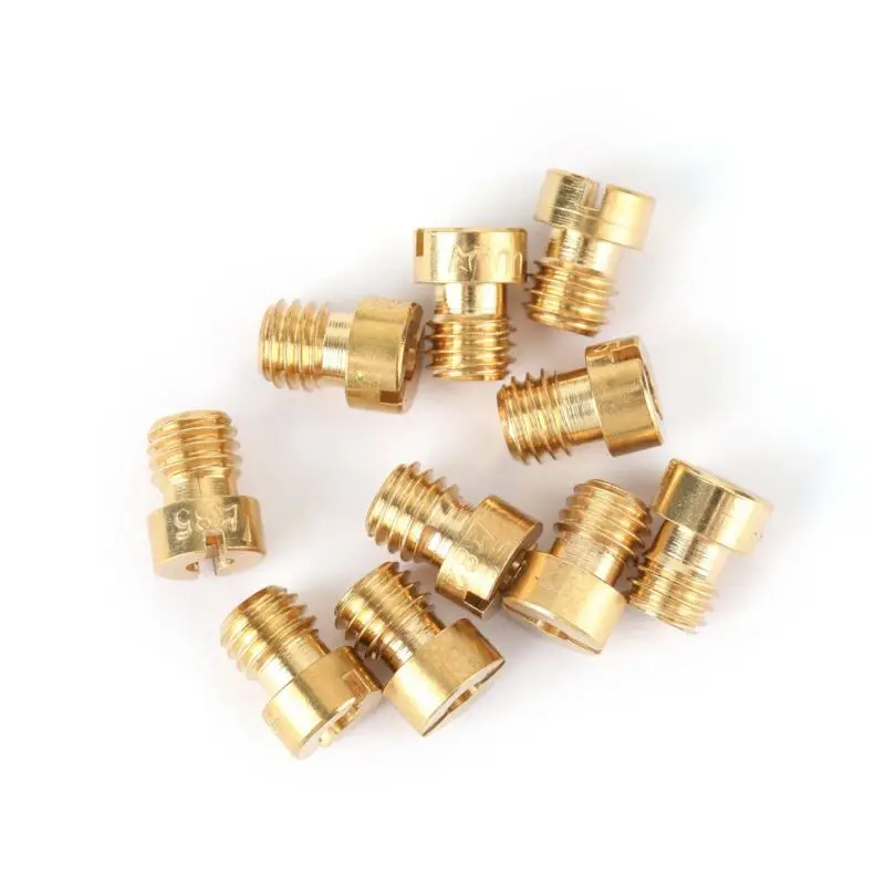 

10Pcs Main Jet 82-105 For GY6 Motorcycle PZ19 Round Head Scooter 139QMB 4-stroke 50cc Carb Accessories Durable