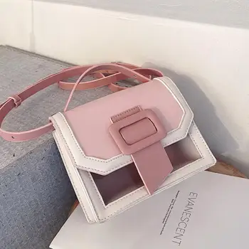 Contrast color Square Tote bag 2020 Fashion New Quality PU Leather Women's Designer Handbag Transparent Shoulder Messenger Bag
Contrast color Square Tote bag 2020 Fashion New Quality PU Leather Women's Designer Handbag Transparent Shoulder Messenger Bag