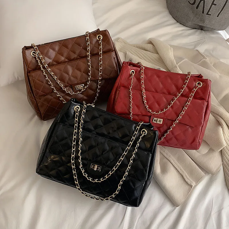 Big Bag Women's 2019 New Style Spring And Summer WOMEN'S Bag Hong Kong Style Retro Chain Quilted Fashion Large-Volume Crossbody
Big Bag Women's 2019 New Style Spring And Summer WOMEN'S Bag Hong Kong Style Retro Chain Quilted Fashion Large-Volume Crossbody