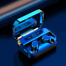 2020新ワイヤレスヘッドフォンhifiステレオhd通話指紋タッチledディスプレイミニin-耳スポーツのbluetooth 5.0イヤホンイヤフォン(China)