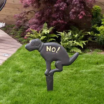 No Pooping Yard Sign Cast Iron NO! Puppy Decorated Inserted European American Grass Garden Decoration
No Pooping Yard Sign Cast Iron NO! Puppy Decorated Inserted European American Grass Garden Decoration