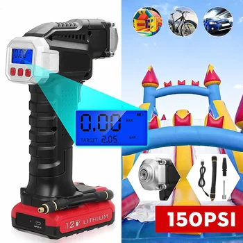 Portable Air Compressor 120W 12V 150PSI Mini Tire Inflator Handheld Pump with Emergency Lighting Digital LED Light
Portable Air Compressor 120W 12V 150PSI Mini Tire Inflator Handheld Pump with Emergency Lighting Digital LED Light