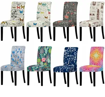 Print Spandex Stretch Chair Cover Wedding Party Chair Protector Cover Removable Washable Slipcover Dining Room Seat Cover
Print Spandex Stretch Chair Cover Wedding Party Chair Protector Cover Removable Washable Slipcover Dining Room Seat Cover