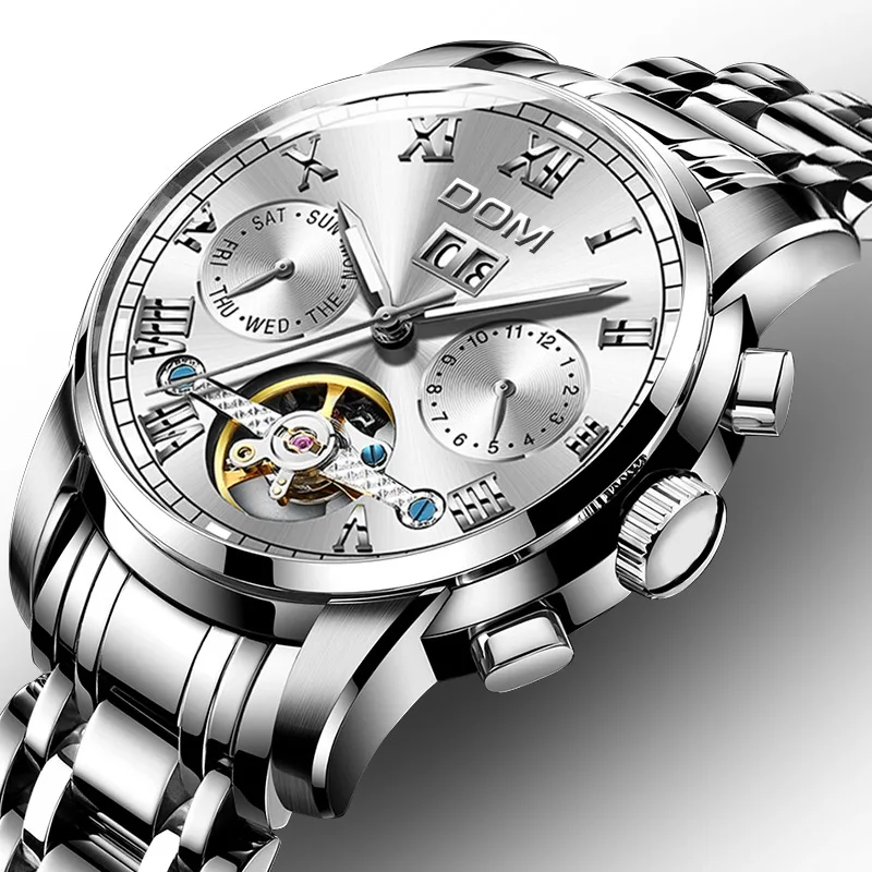 DOM (Dom) Watch Fully Automatic Analog Watch Hollow out MEN'S Watch Waterproof-Swimming Bath M-75D-7M
DOM (Dom) Watch Fully Automatic Analog Watch Hollow out MEN'S Watch Waterproof-Swimming Bath M-75D-7M