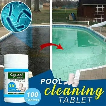 100 Tablets / Bottle Multi-purpose Swimming Pool Cleaning Effervescent Tablet Disinfectant Swimming Pool Clarifier Cleaner
100 Tablets / Bottle Multi-purpose Swimming Pool Cleaning Effervescent Tablet Disinfectant Swimming Pool Clarifier Cleaner