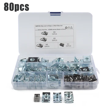 Kit Clip Nuts Stainless steel A2699 U shape Motorcycle 80pcs M4 M5 M6 M8 
Kit Clip Nuts Stainless steel A2699 U shape Motorcycle 80pcs M4 M5 M6 M8