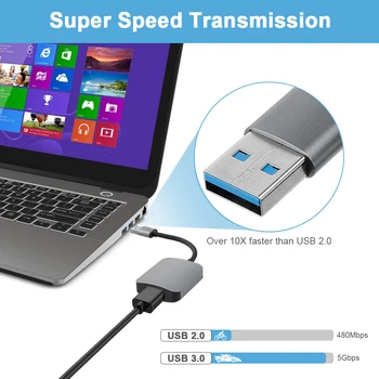 Adapter USB 3.0 Type C Hub to HDMI 4K support Samsung Dex mode USB-C Dock with PD for MacBook Pro/Air 2020
Adapter USB 3.0 Type C Hub to HDMI 4K support Samsung Dex mode USB-C Dock with PD for MacBook Pro/Air 2020