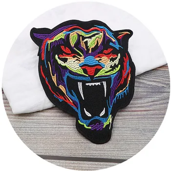 Large high quality cartoon embroidered iron on tiger animal patches clothing jeans decorative repair sewing decals DIY applique 
Large high quality cartoon embroidered iron on tiger animal patches clothing jeans decorative repair sewing decals DIY applique