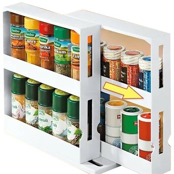 Double Layer Multi-Function Storage Rack Rotating Kitchen Organizer Seasoning Spice Jar Holder
Double Layer Multi-Function Storage Rack Rotating Kitchen Organizer Seasoning Spice Jar Holder