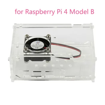 Fit for Raspberry Pi 4 Model B Acrylic Case Cover Enclosure Box with Cooling Fan for Raspberry Pi Model 4B ABS Housing
Fit for Raspberry Pi 4 Model B Acrylic Case Cover Enclosure Box with Cooling Fan for Raspberry Pi Model 4B ABS Housing