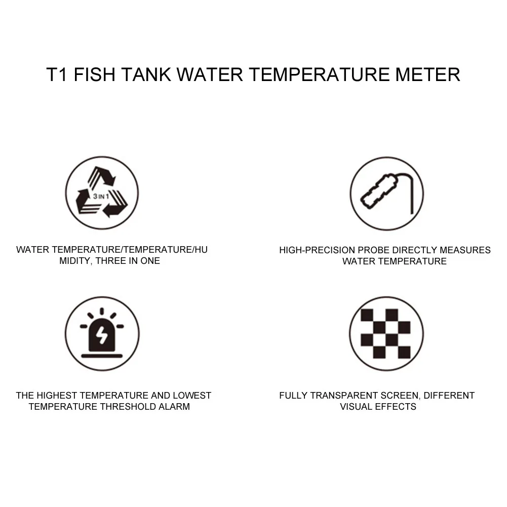 LCD Digital Water Temperature Measuring Tool With Probe for Fish Tank
