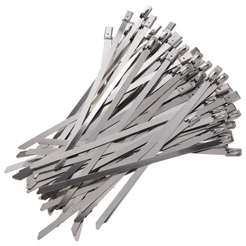 100pcs 5.9 Inches Stainless Steel Exhaust Wrap Coated Locking Cable Zip Ties
100pcs 5.9 Inches Stainless Steel Exhaust Wrap Coated Locking Cable Zip Ties