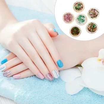 6pcs Manicure Glitter Sequin Useful Delicate Durable Nail Sticker Nail Art Decor Christmas Elements Sequins Decor for Lady Women
6pcs Manicure Glitter Sequin Useful Delicate Durable Nail Sticker Nail Art Decor Christmas Elements Sequins Decor for Lady Women