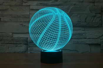 Basketball LED lamp colorful night light illusion lamp 3d light creative desktop lamp touch LED
Basketball LED lamp colorful night light illusion lamp 3d light creative desktop lamp touch LED