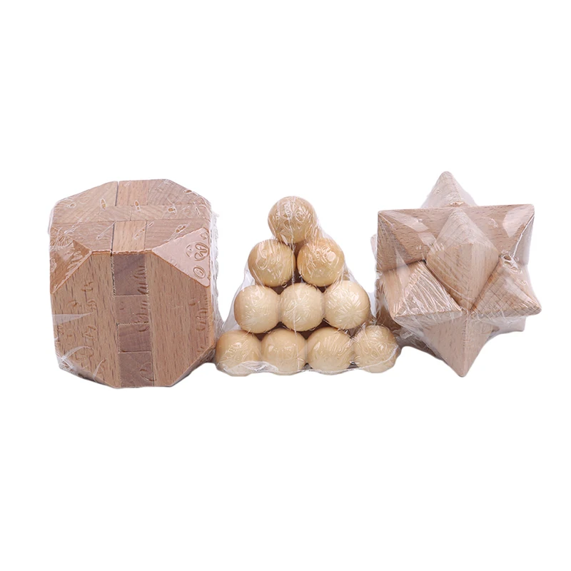3 PCS/Set Adult Wooden Puzzle Lock Toy Kong Ming Lock Lu Ban Lock Wooden Boxed three-piece Jupiter Pyramid Tetradecahedron
3 PCS/Set Adult Wooden Puzzle Lock Toy Kong Ming Lock Lu Ban Lock Wooden Boxed three-piece Jupiter Pyramid Tetradecahedron
