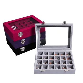 28 Grid Velvet Ring Earrings Box Jewelry Display Organizer Box Nail Art Accessories Storage Box Tray Holder Storage Case
28 Grid Velvet Ring Earrings Box Jewelry Display Organizer Box Nail Art Accessories Storage Box Tray Holder Storage Case