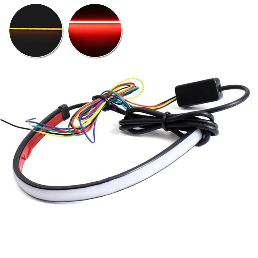 12V-24V LED Motorcycle Light Bar Strip Flexible Tail Brake Stop Turn Signal Lights License Plate Light 3528 Red Amber Color
12V-24V LED Motorcycle Light Bar Strip Flexible Tail Brake Stop Turn Signal Lights License Plate Light 3528 Red Amber Color