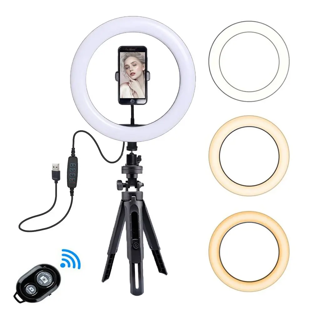 1 Set 26Cm 10-Inch Selfie Ring Light With Tripod For Live Broadcast Wireless Led Three-Block Dimmable
1 Set 26Cm 10-Inch Selfie Ring Light With Tripod For Live Broadcast Wireless Led Three-Block Dimmable