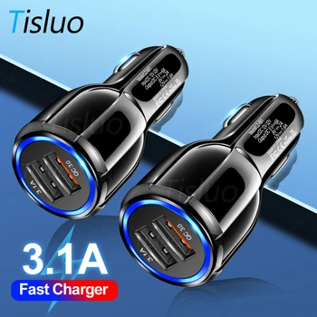 Car USB Charger Quick Charge 3.0 Mobile Phone Charger 2 Port USB Fast Car Charger for iPhone Samsung Xiaomi Tablet Car-Charger 
Car USB Charger Quick Charge 3.0 Mobile Phone Charger 2 Port USB Fast Car Charger for iPhone Samsung Xiaomi Tablet Car-Charger
