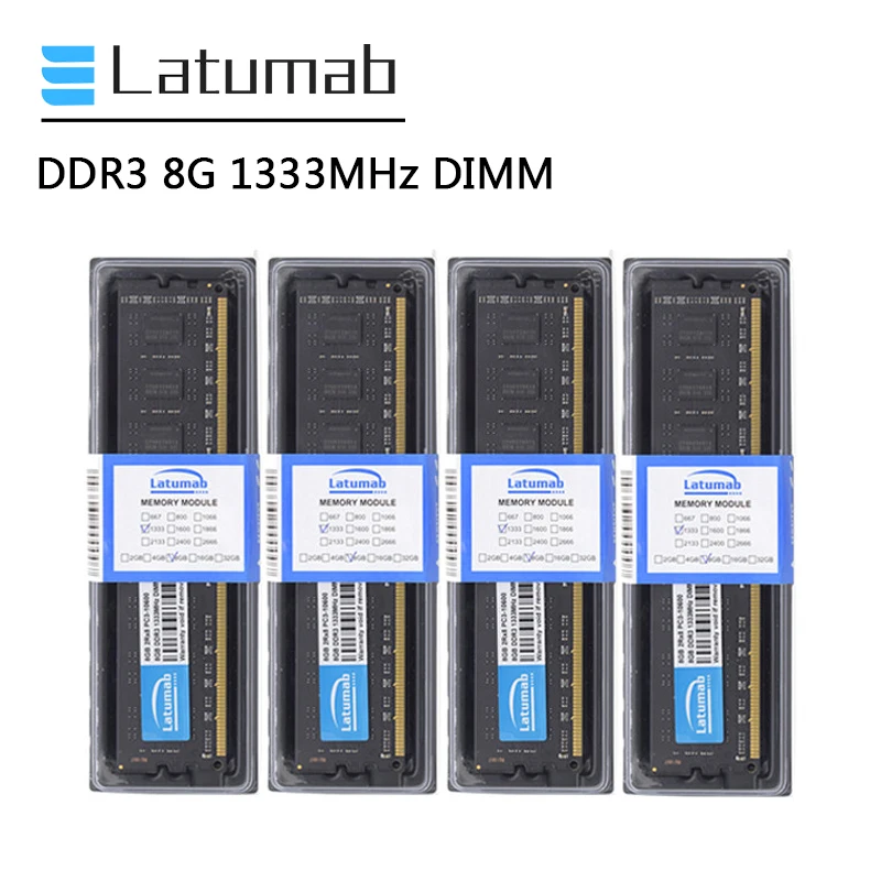 Latumab RAM DDR3 8GB 16GB 32GB 1333MHz Desktop Memory DIMM Memory PC3-10600 PC Memory 240Pin 1.5V Memoria DDR3 RAM Memory Module
Latumab RAM DDR3 8GB 16GB 32GB 1333MHz Desktop Memory DIMM Memory PC3-10600 PC Memory 240Pin 1.5V Memoria DDR3 RAM Memory Module