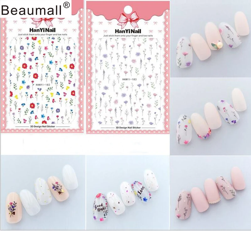 Florals Patterns! Nails Art Manicure Back Glue Decal Decorations Design Nail Sticker For Nails Tips Beauty
Florals Patterns! Nails Art Manicure Back Glue Decal Decorations Design Nail Sticker For Nails Tips Beauty