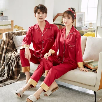 Luxury Pajama suit Satin Silk Pajamas Sets Couple Sleepwear Family Pijama Lover Night Suit Men & Women Casual Home Clothing
Luxury Pajama suit Satin Silk Pajamas Sets Couple Sleepwear Family Pijama Lover Night Suit Men & Women Casual Home Clothing