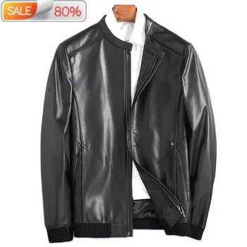 Genuine Leather Autumn 2020 Winter Jacket Men Goatskin Coat Baseball Jackets Chaqueta Hombre ML-GFAA11 ND1219 
Genuine Leather Autumn 2020 Winter Jacket Men Goatskin Coat Baseball Jackets Chaqueta Hombre ML-GFAA11 ND1219