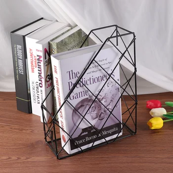 2pcs Iron Bookshelf Desktop Simple Storage Bookshelf Rack for Book Magazine File (Single Layer Black)
2pcs Iron Bookshelf Desktop Simple Storage Bookshelf Rack for Book Magazine File (Single Layer Black)
