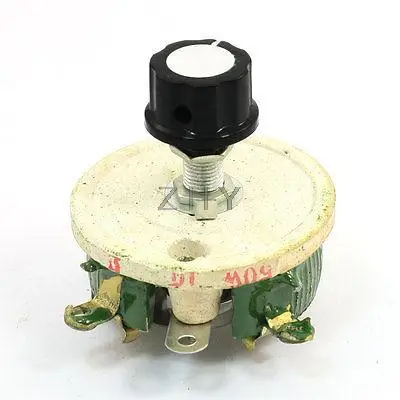 50W 10 Ohm Ceramic Potentiometer Variable Taper Pot Resistor Rheostat