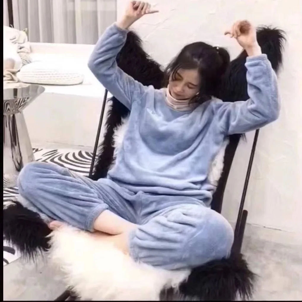 One-Piece Set Fairy Warm Coral Tops Warm Clothes Velvet Women's Winter 2019 New Style plus Velvet One Size Home Wear Thick 
One-Piece Set Fairy Warm Coral Tops Warm Clothes Velvet Women's Winter 2019 New Style plus Velvet One Size Home Wear Thick