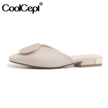 CoolCept New Women Shoes Real Leather Metal Decoration Sandals Women Fashion Simple Daily Holidays Women Footwear Size 34-40
CoolCept New Women Shoes Real Leather Metal Decoration Sandals Women Fashion Simple Daily Holidays Women Footwear Size 34-40