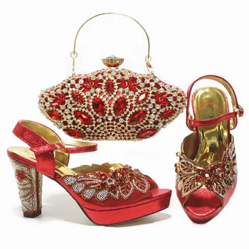 Italian Design Women Shoes and Bag Set in Red Color Party Matching Shoes and Bag Set Decorated with Appliques for Wedding
Italian Design Women Shoes and Bag Set in Red Color Party Matching Shoes and Bag Set Decorated with Appliques for Wedding