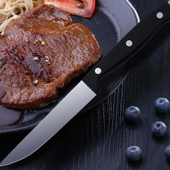ZiCook Stainless Steel Steak Knife Set 2Set 4Set Black ABS Handle dinner knife Restaurant Tableware Set
ZiCook Stainless Steel Steak Knife Set 2Set 4Set Black ABS Handle dinner knife Restaurant Tableware Set