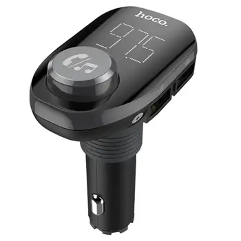 E45 Bluetooth 4.2 FM Transmitter Handsfree LED MP3 Player Car Charger
