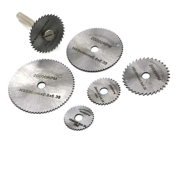 1 Set Cutting Discs Mandrel HSS Rotary Circular Saw Blades Tool Cutoff Accessory ALI88
1 Set Cutting Discs Mandrel HSS Rotary Circular Saw Blades Tool Cutoff Accessory ALI88